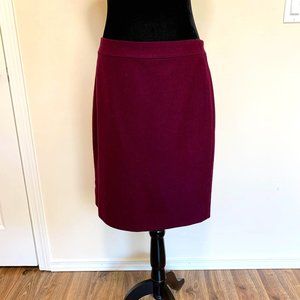 J Crew The Pencil Skirt, Plum, Size 8